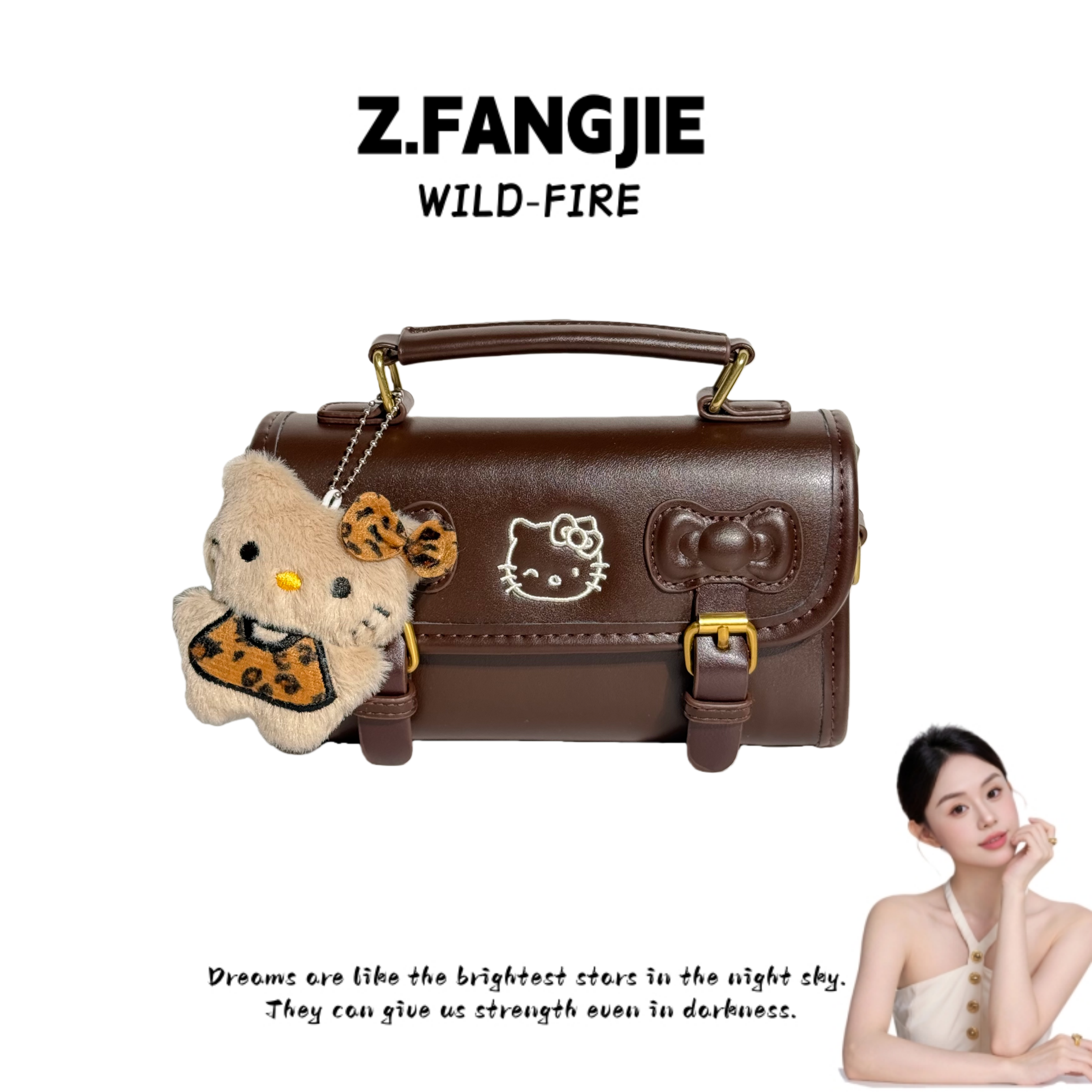 新款高级时尚手提包女2025单肩波士顿通勤斜挎包剑桥