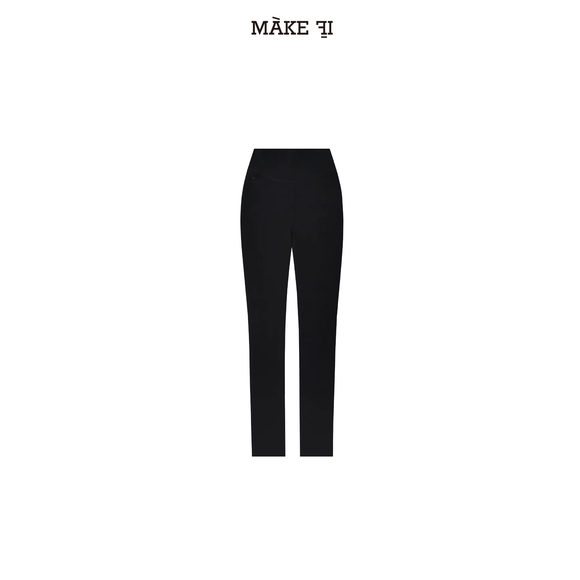 MAKE IF 设计师品牌2025秋冬显瘦全段压力加绒打底裤0113