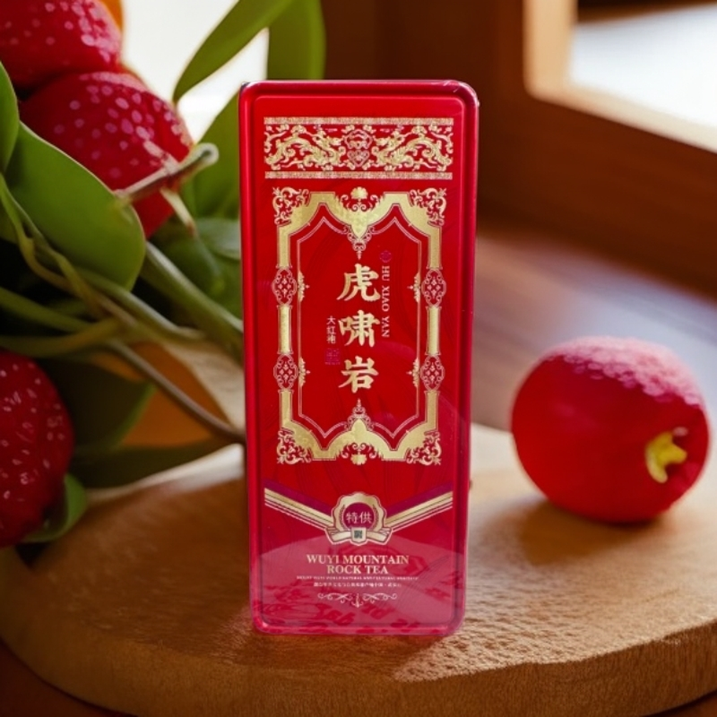 好茶分享 虎啸岩大红袍 铁盒