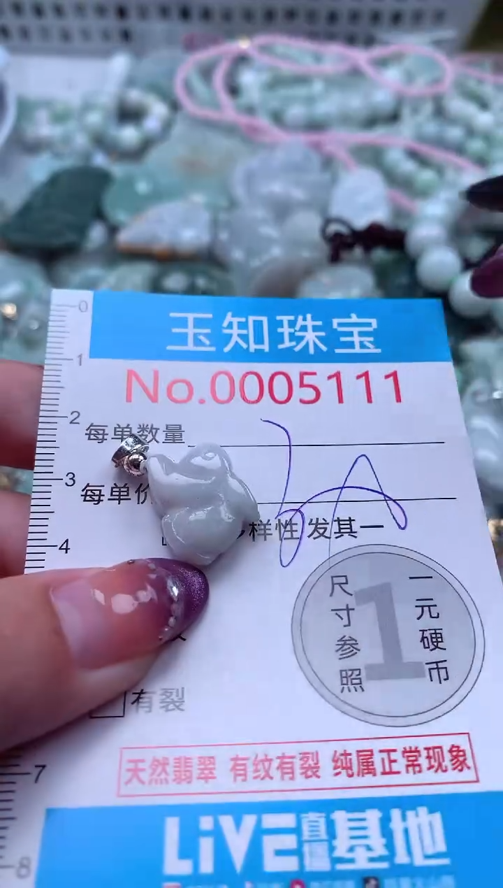 翡翠未镶嵌吊坠(不含链)5111
