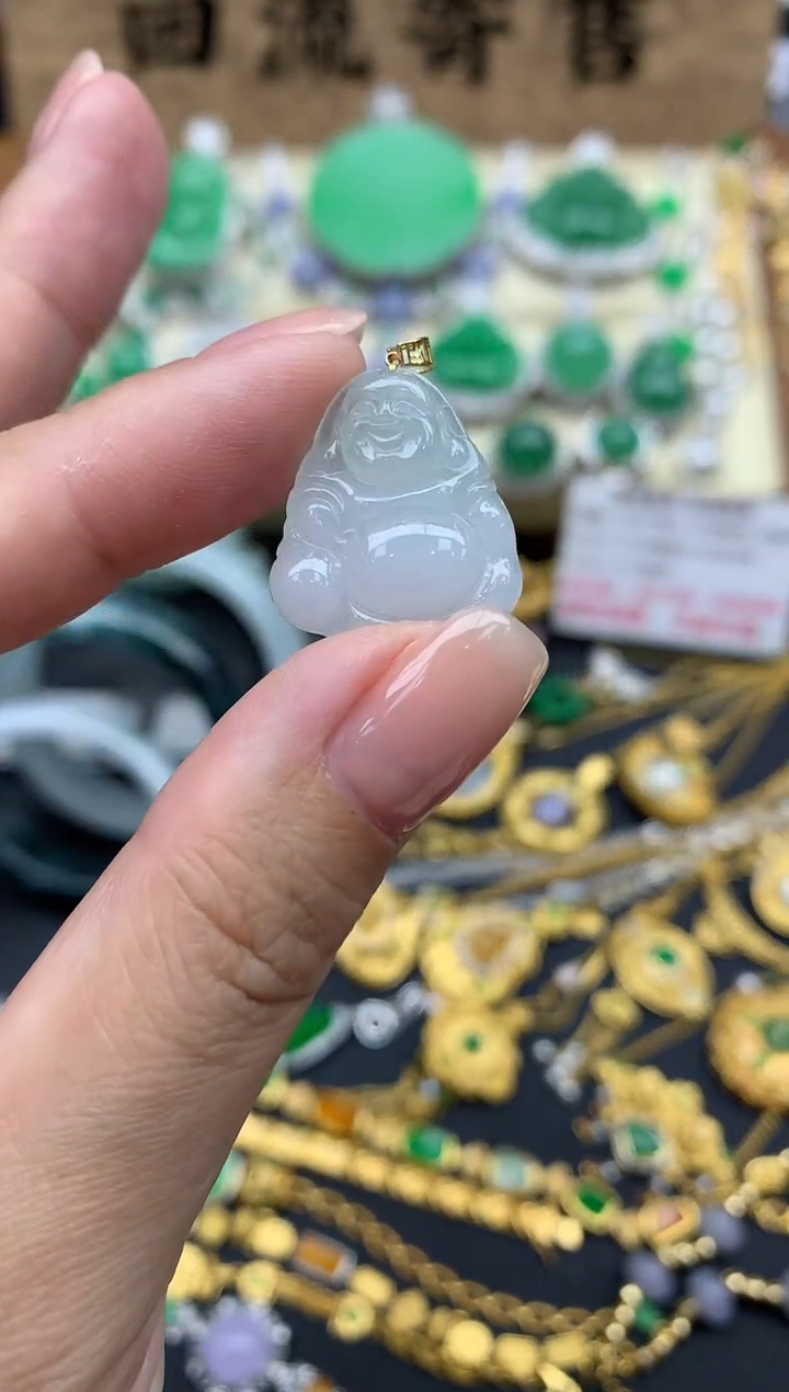 【闪购商品】翡翠颈饰18K金镶嵌309-中国好珍宝