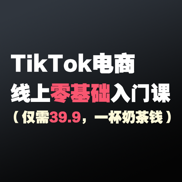 TikTok电商零基础入门课（新手必学）