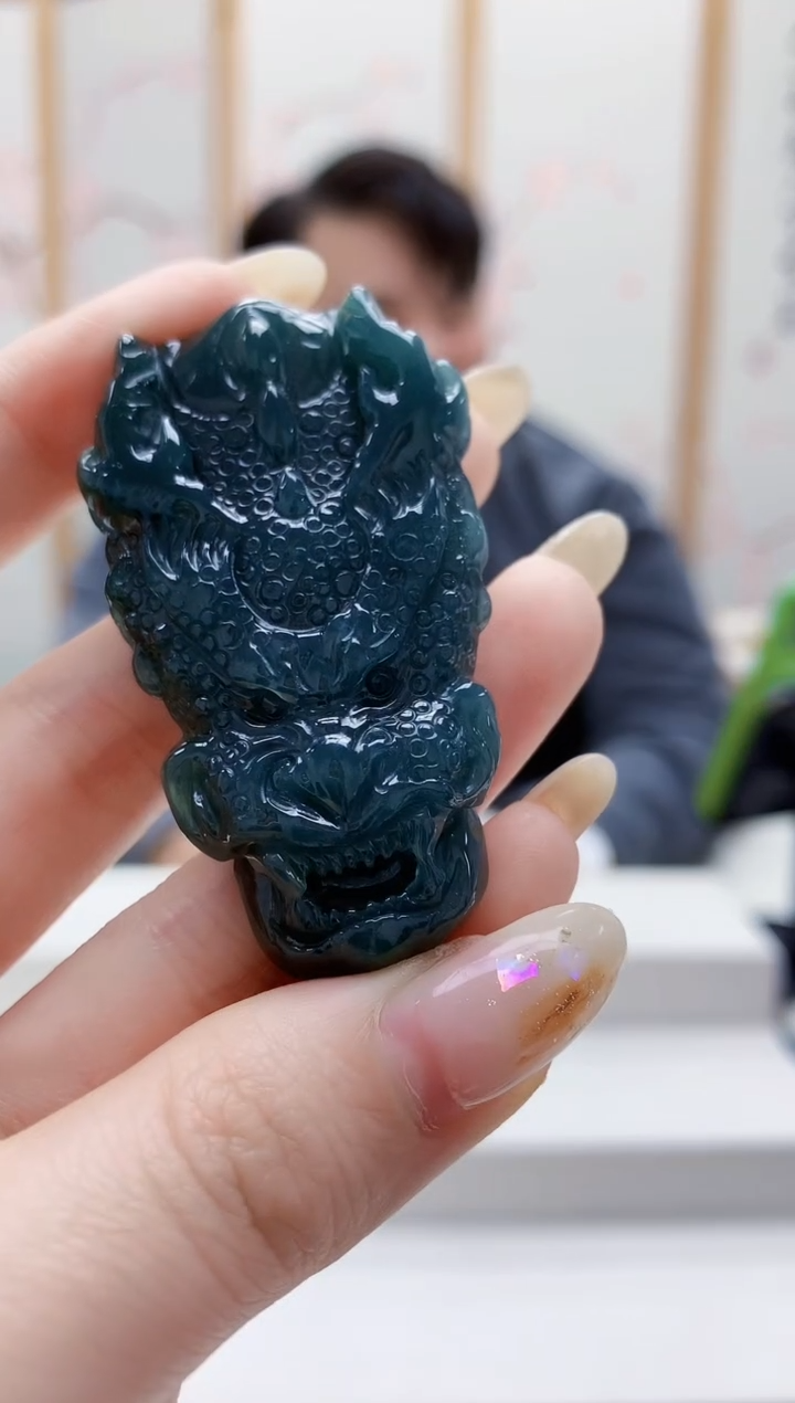 未镶嵌定制翡翠5060jw-毛货挂件23