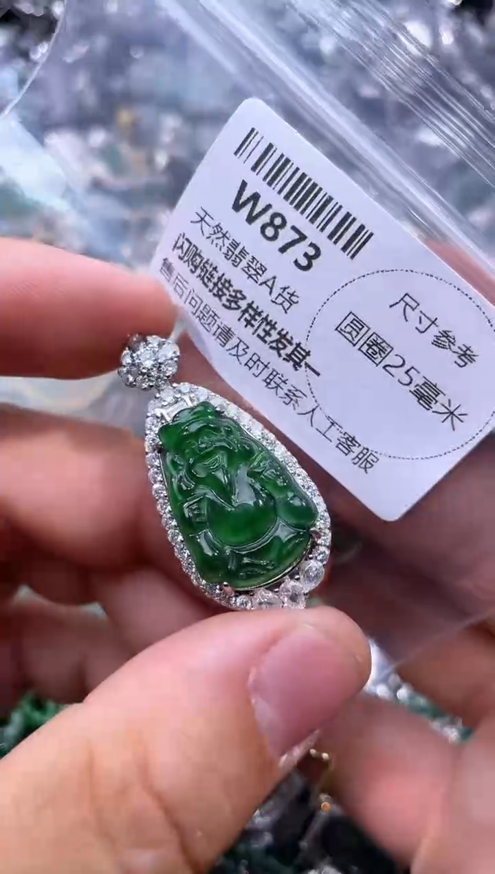 【闪购商品】翡翠颈饰未镶嵌W873基地
