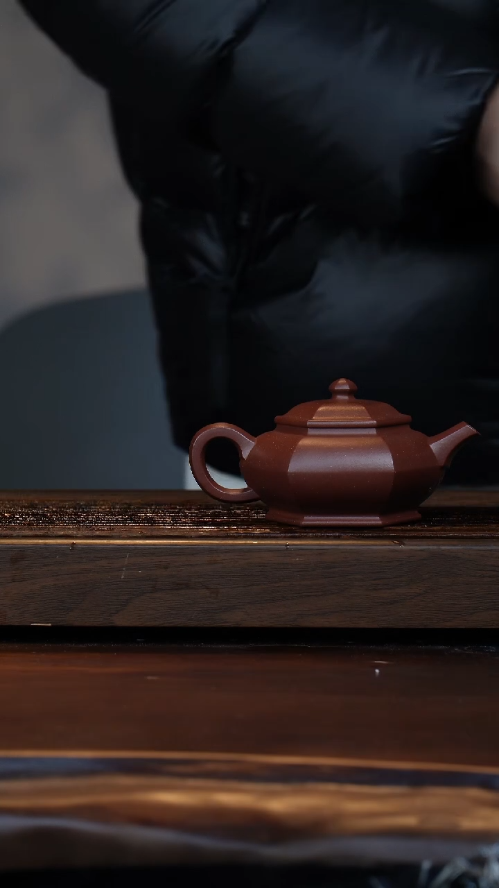 【闪购商品】紫砂茶壶自营全手底槽青六方龙文
