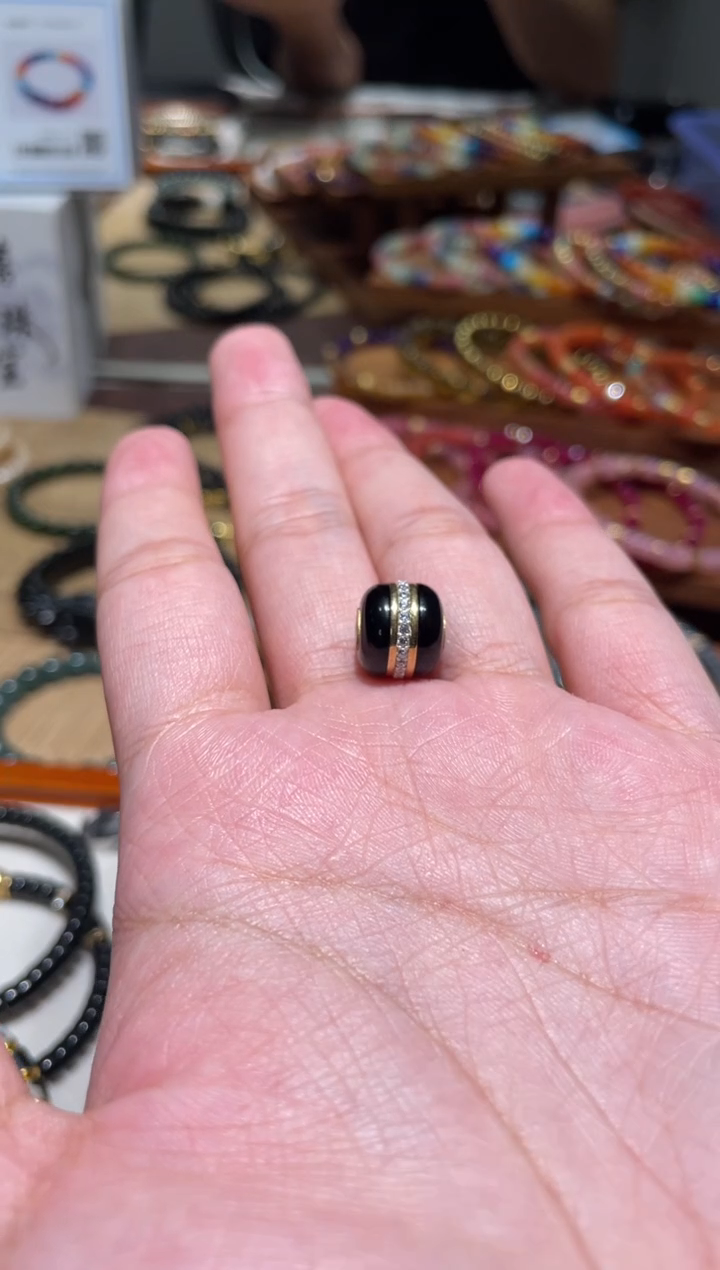 未镶嵌单株玛瑙/玉髓12mm老型汉堡黑玛瑙单株设计款