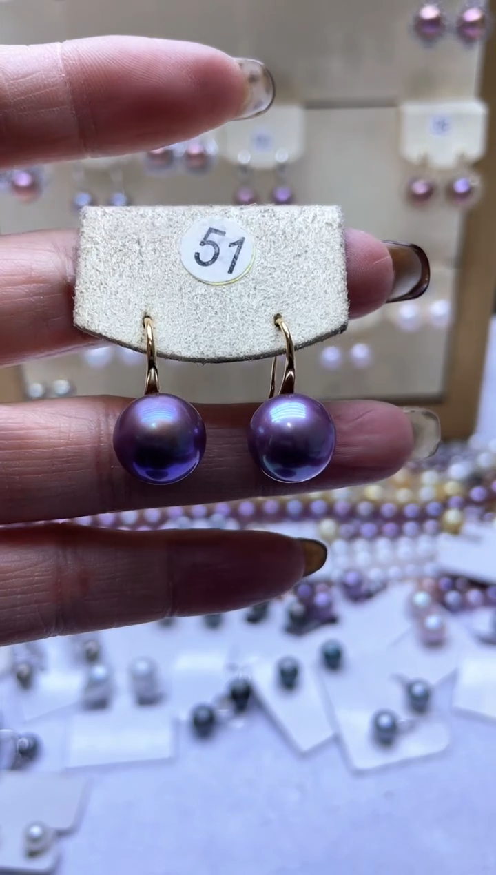 【闪购商品】淡水珍珠耳饰银S925镶嵌2