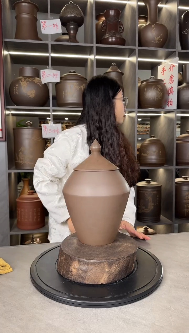 【闪购商品】罐本陶手作坭兴陶2-3斤茶叶罐手工痕迹