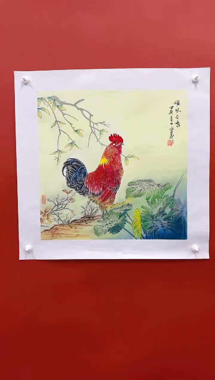 国画李育新国画纯手绘