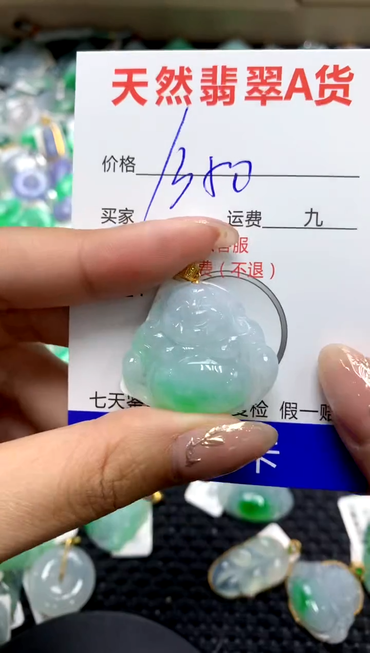 【闪购商品】翡翠颈饰18K金镶嵌111111111