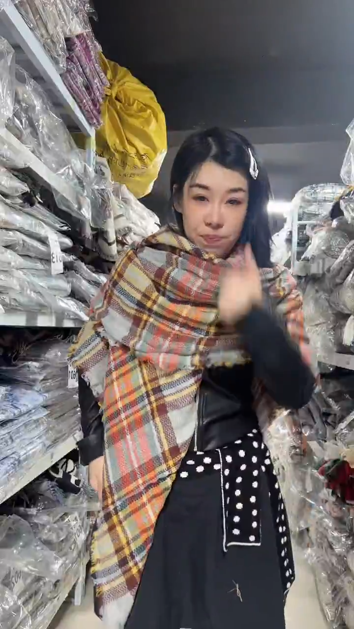 亚麻芳姐围巾福利045