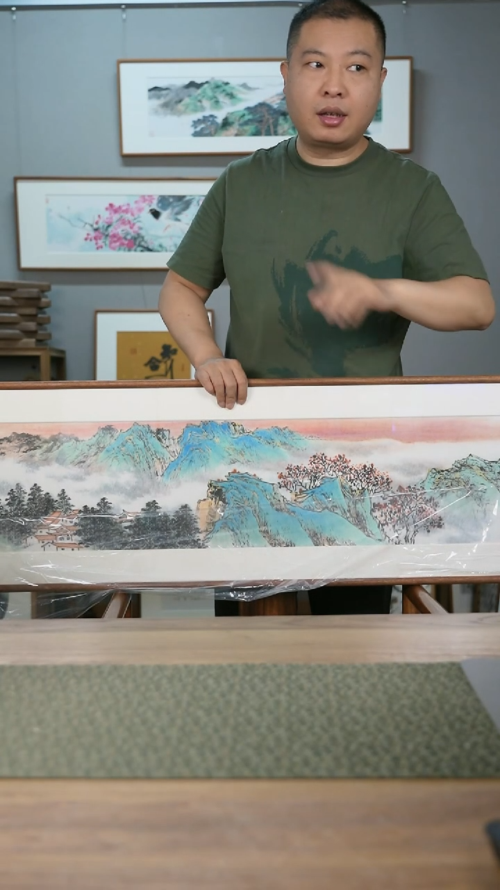 书法协会会员老师带框作品-