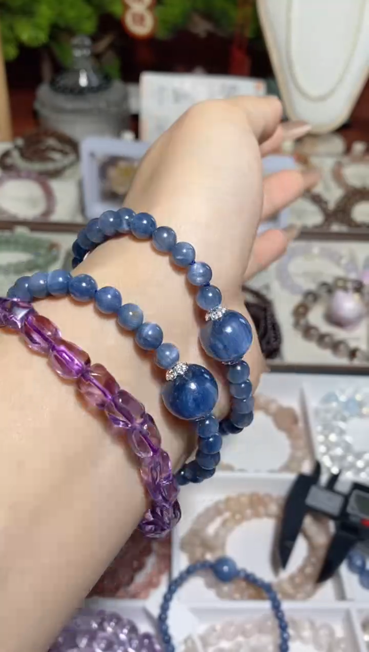 【闪购商品】水晶手串未镶嵌蓝晶石6mm+