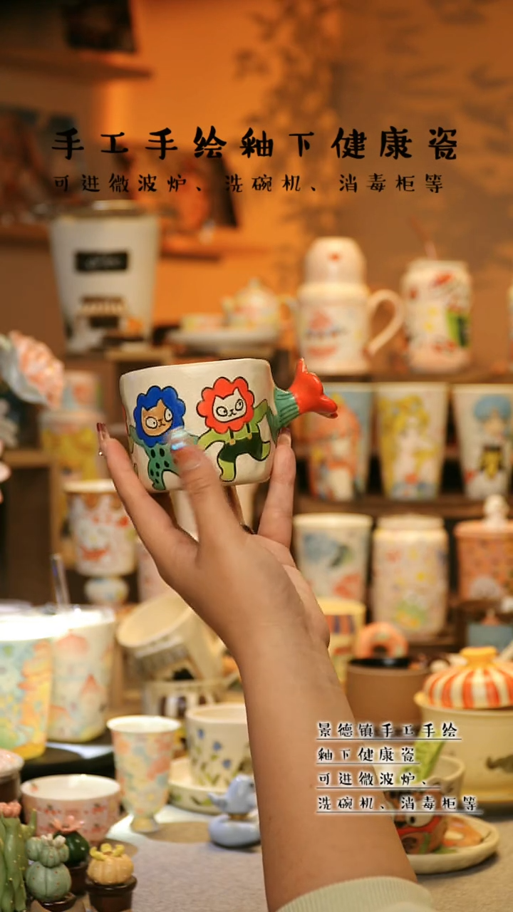【闪购商品】杯景德镇高温釉下彩&A627