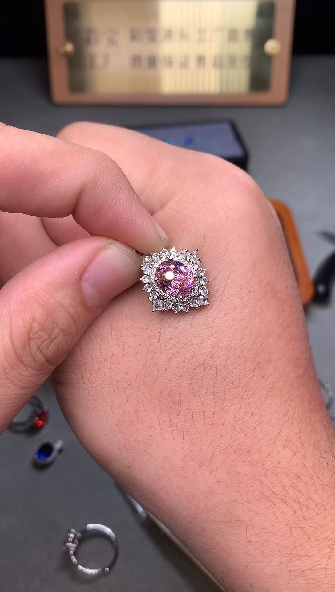 颈饰银S925镶嵌碧玺2222