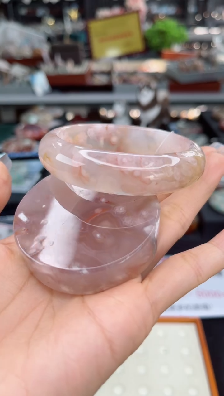 【闪购商品】石英质玉手镯未镶嵌58圈口（赠品镯心）1751691