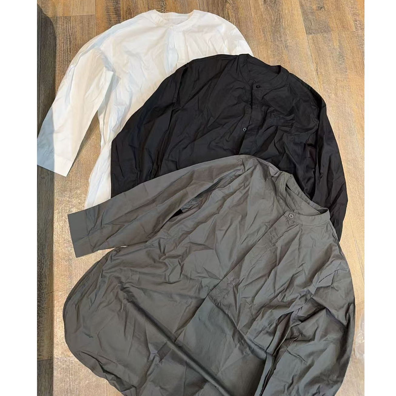 【文乐乐】秋季新款韩版洋气文艺松弛风时尚休闲潮流套头衬衫9228