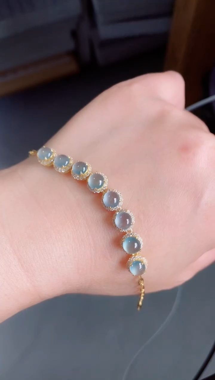 【闪购商品】翡翠手链银S925镶嵌1121212