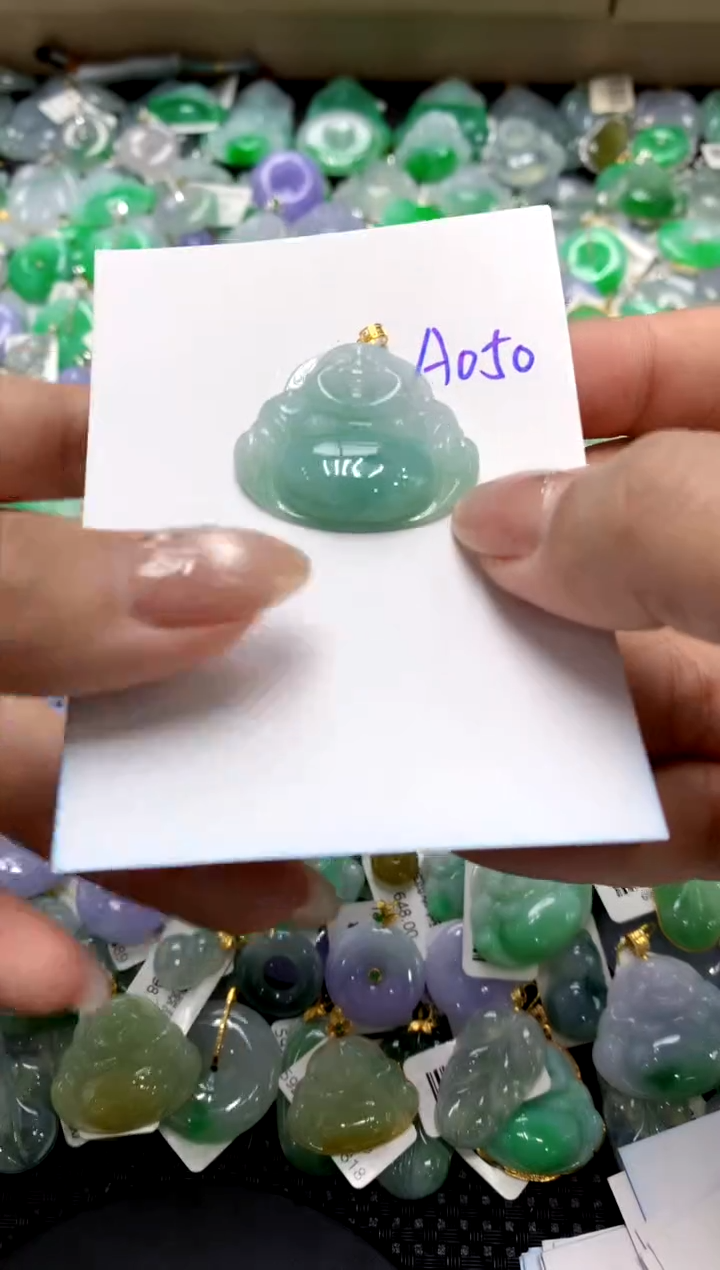 【闪购商品】翡翠颈饰18K金镶嵌111111111