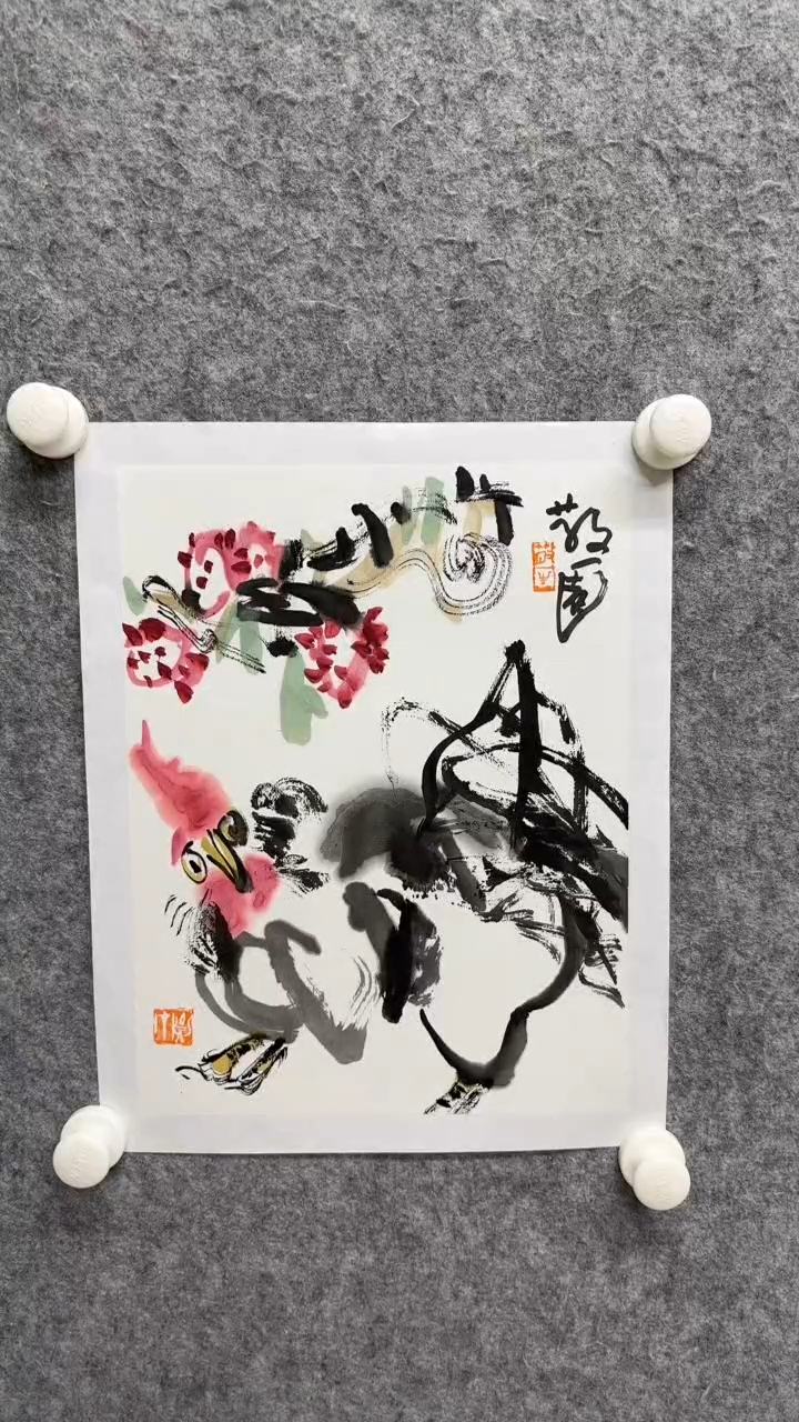 国画写意画花鸟画手绘