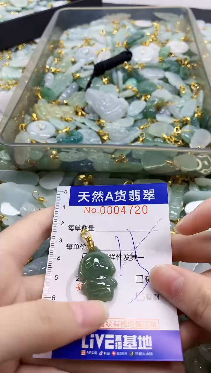 颈饰未镶嵌翡翠天然A货翡翠