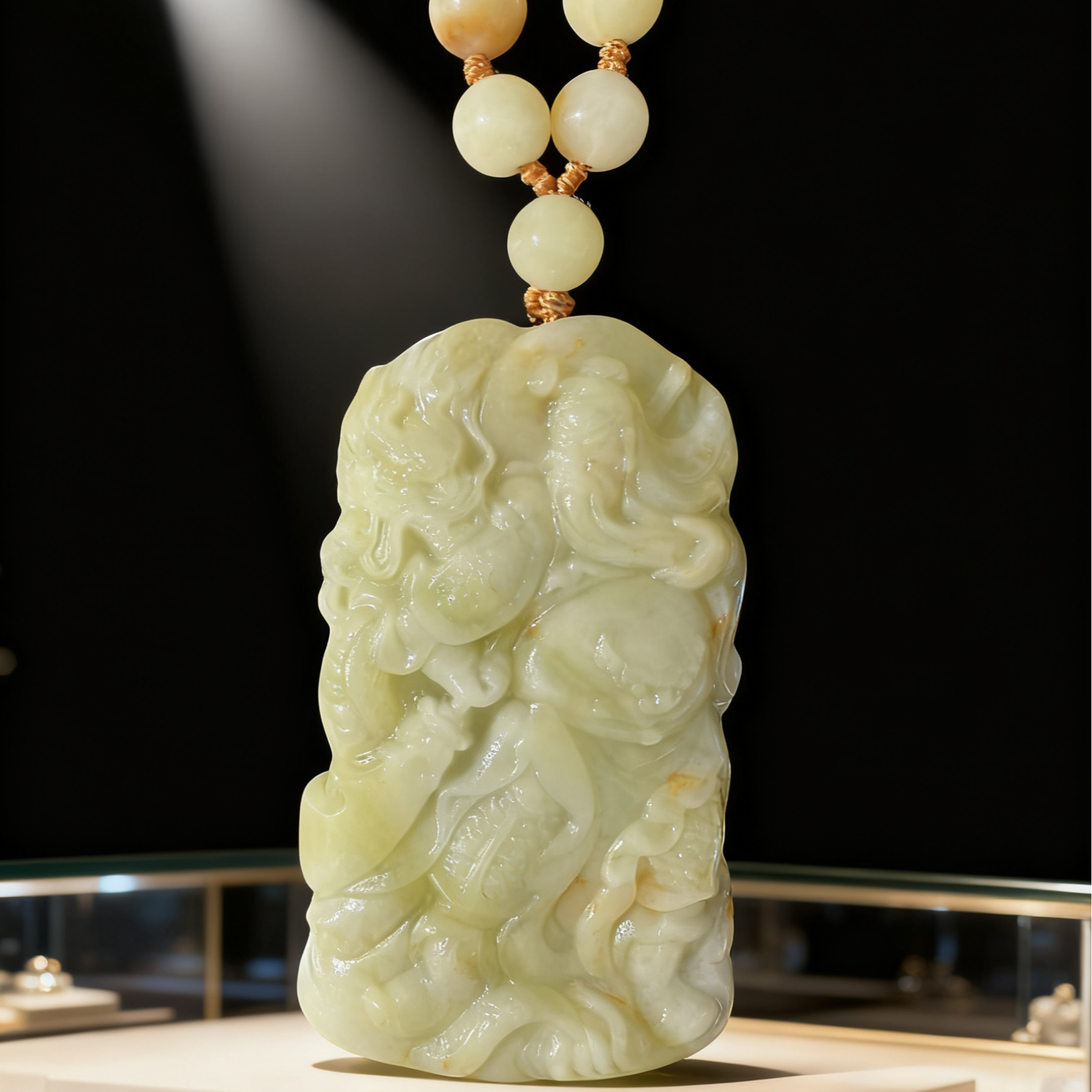 【倩倩工厂】天然岫玉黄白俏色关公牌40x70mm(多样性发其一）A8