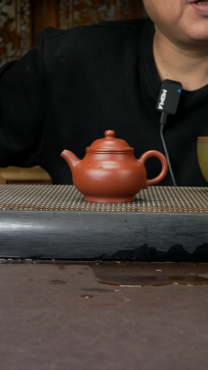 【闪购商品】紫砂茶壶赵庄朱泥 潘壶 120cc 001