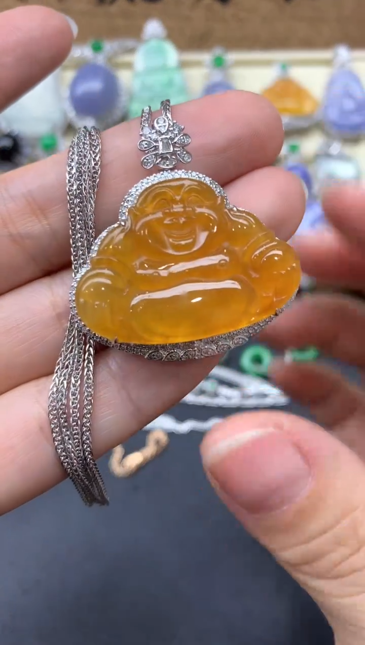 【闪购商品】翡翠颈饰18K金镶嵌193-中国好珍宝