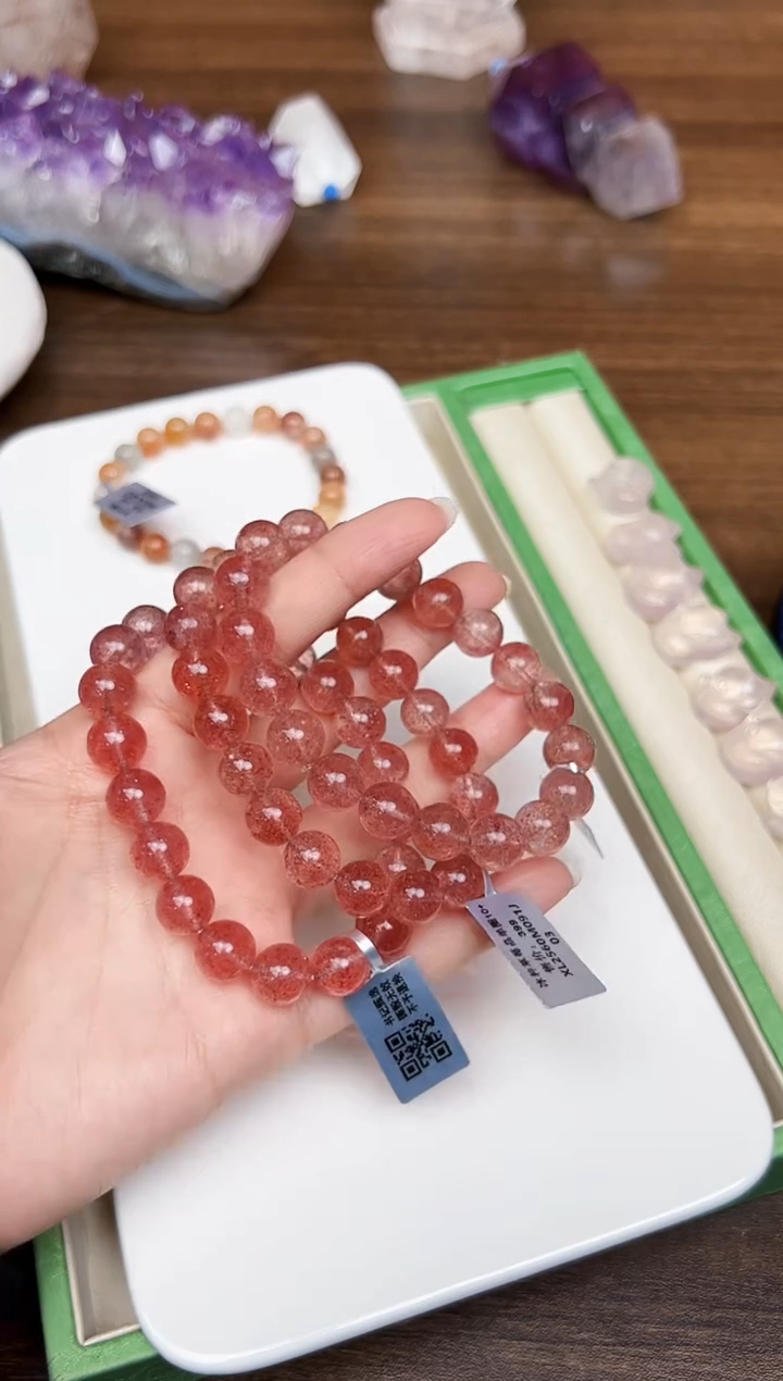 未镶嵌手链石英质玉悦3391 多样性发一件 约10mm