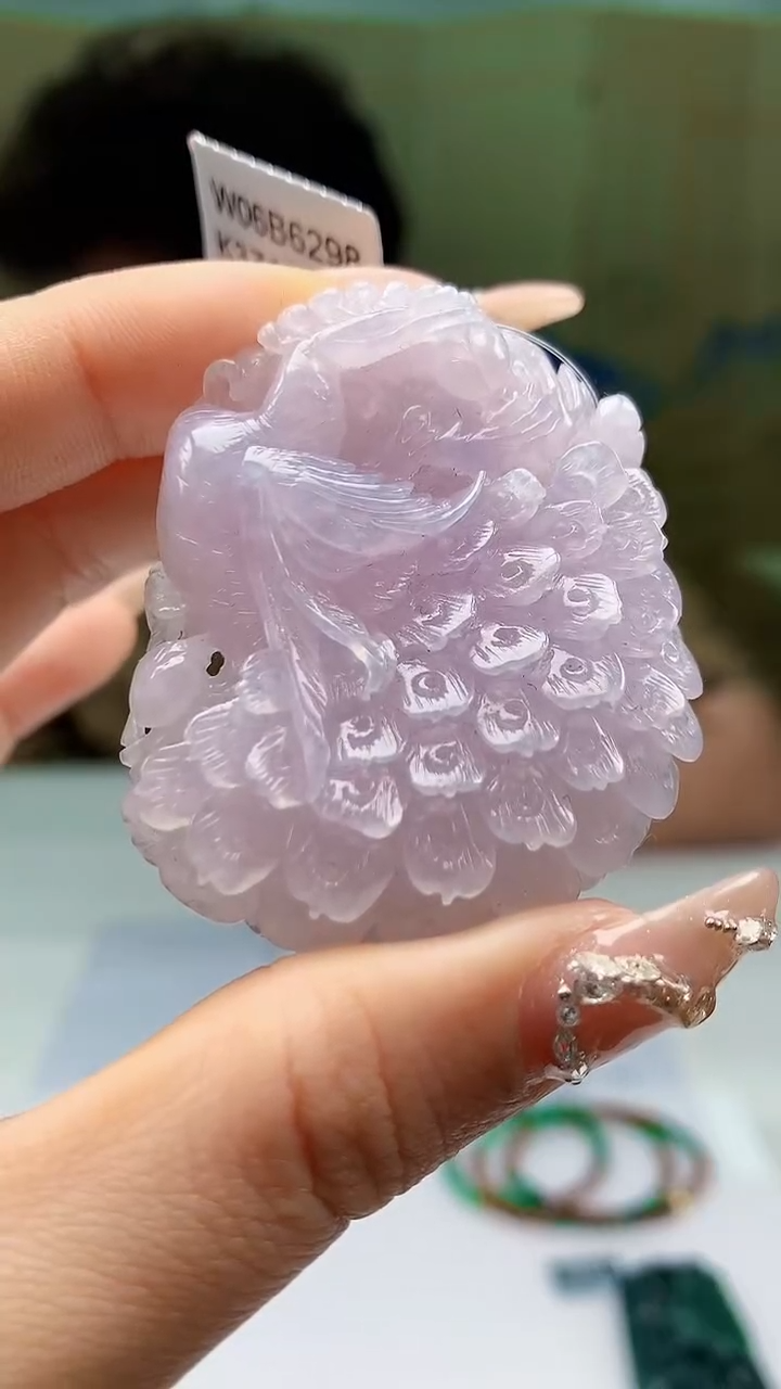 【闪购商品】定制翡翠未镶嵌4688ty-毛货挂件赠珠链151
