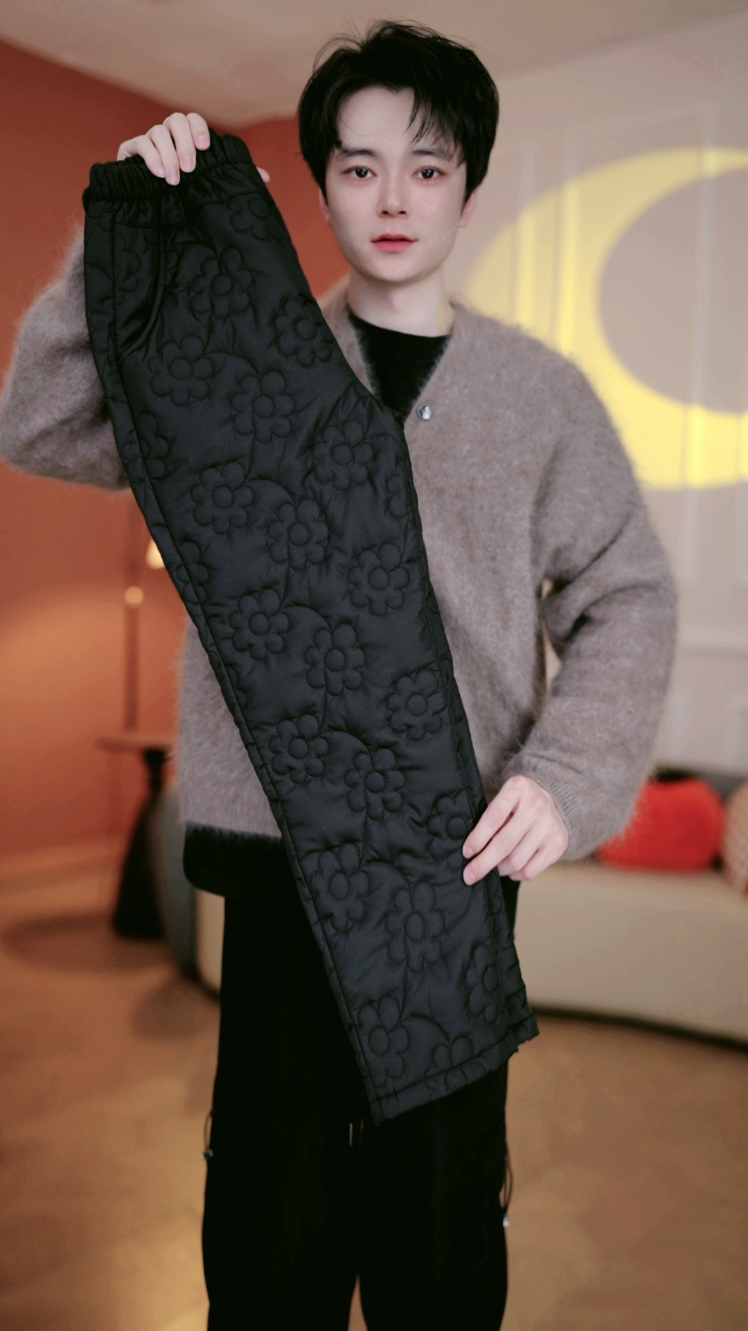 新款气质百搭高腰花簇暖棉裤（DP66/雨愈/芳/雪）