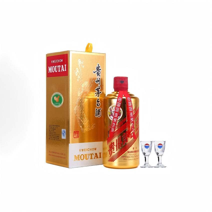 KWEICHOW MOUTAI/贵州茅台53度500ml 华致金酱香型白酒53%Vol