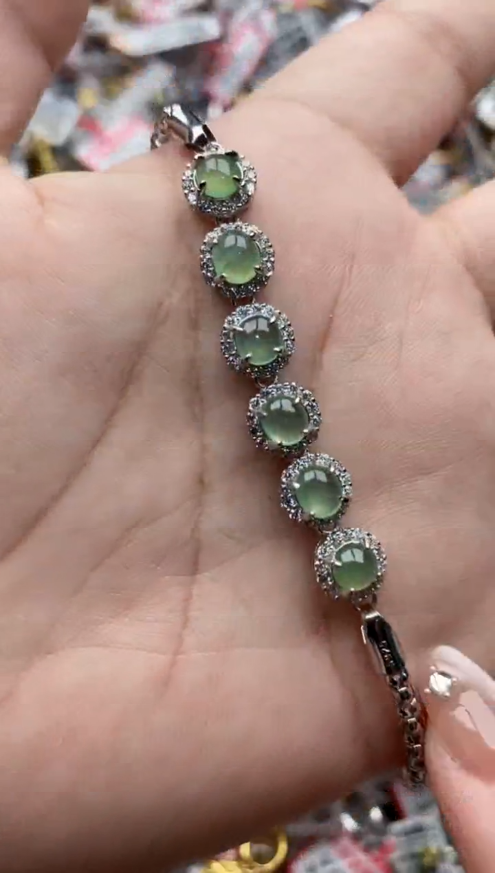 【闪购商品】翡翠戒指银S925镶嵌111111---10