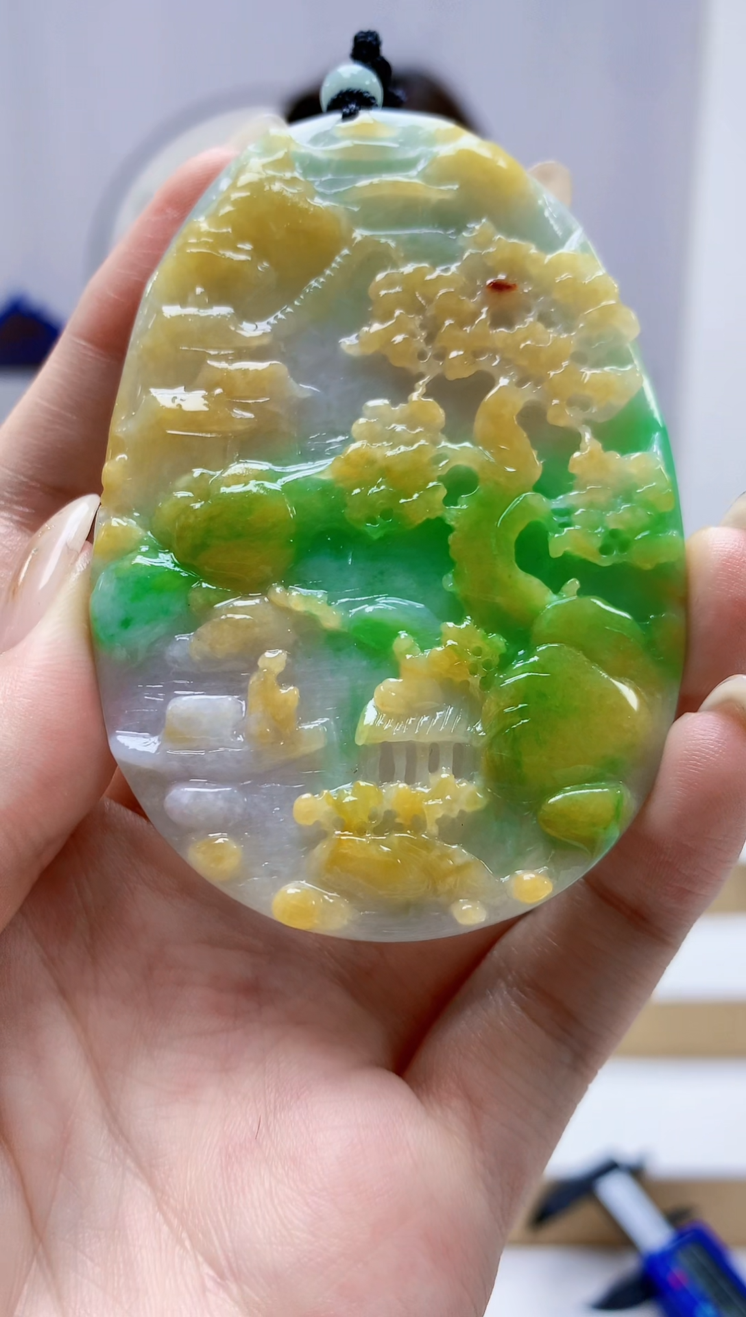 未镶嵌定制翡翠4829jw-毛货挂件130