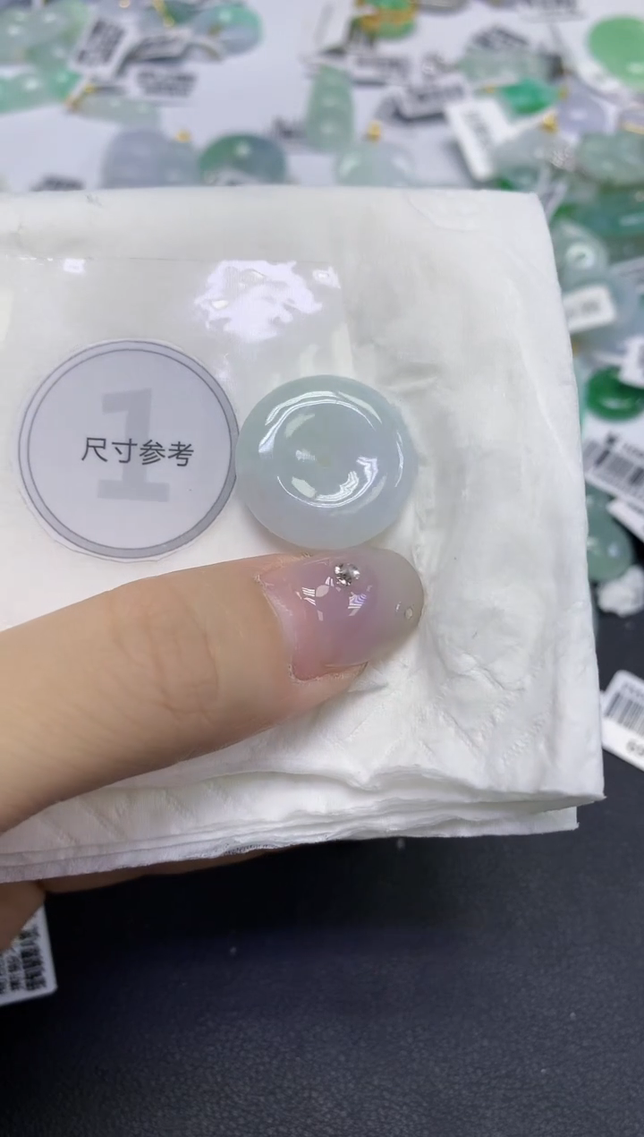 颈饰未镶嵌翡翠天然缅甸翡翠A货百元以上9元证书费自理