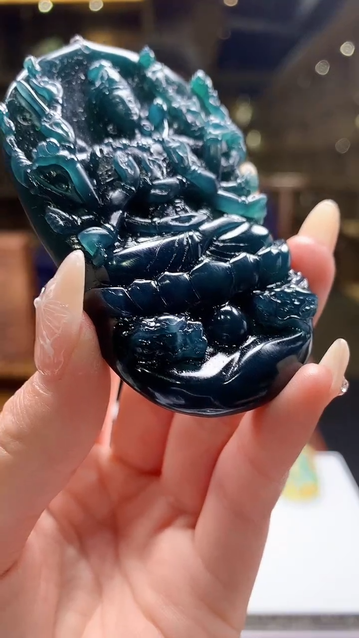 【闪购商品】定制翡翠未镶嵌8054jj-毛货挂件89