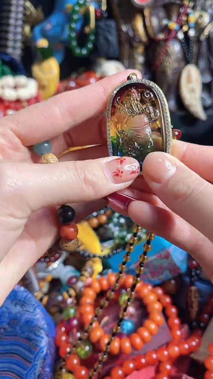 【闪购商品】琥珀颈饰未镶嵌【闪购商品】彩色项链5