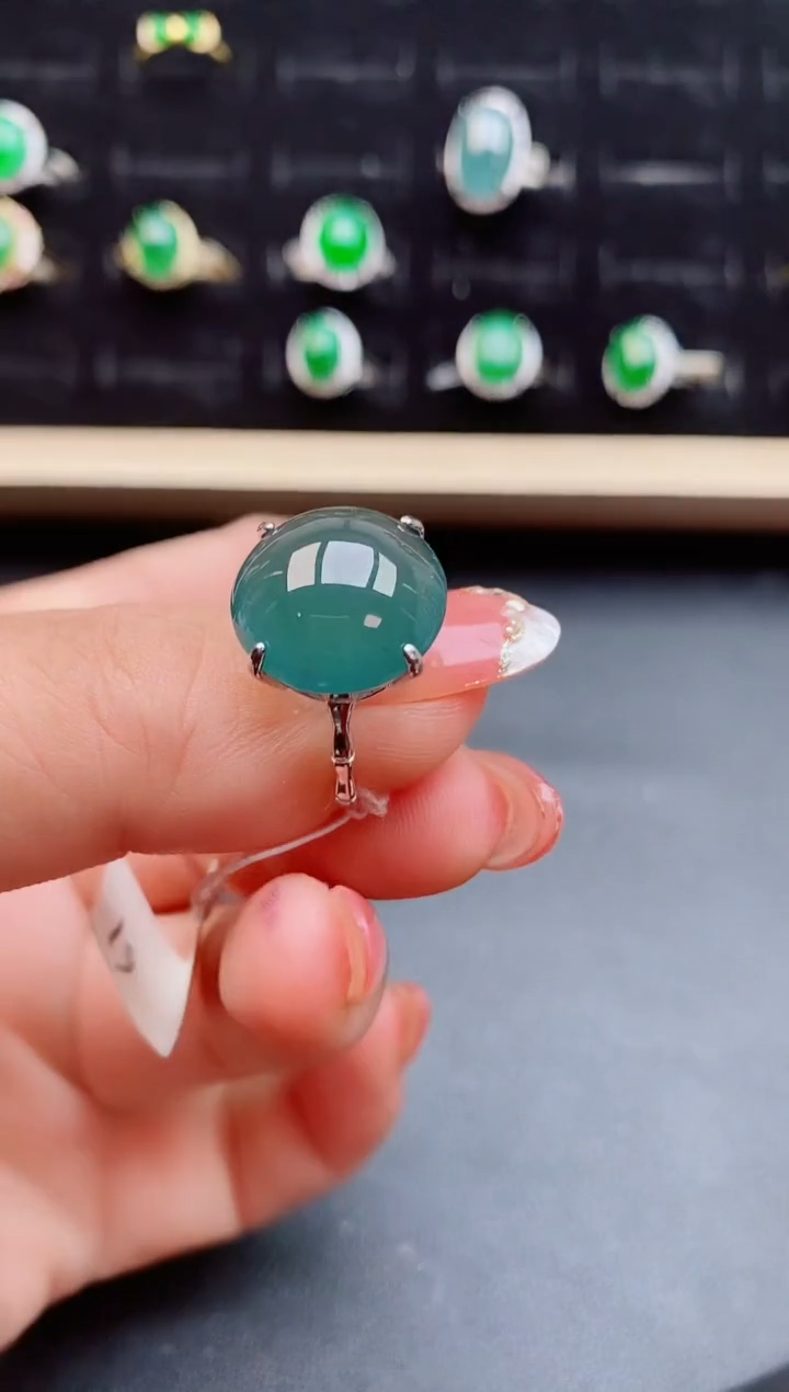 【闪购商品】翡翠戒指银S925镶嵌1212