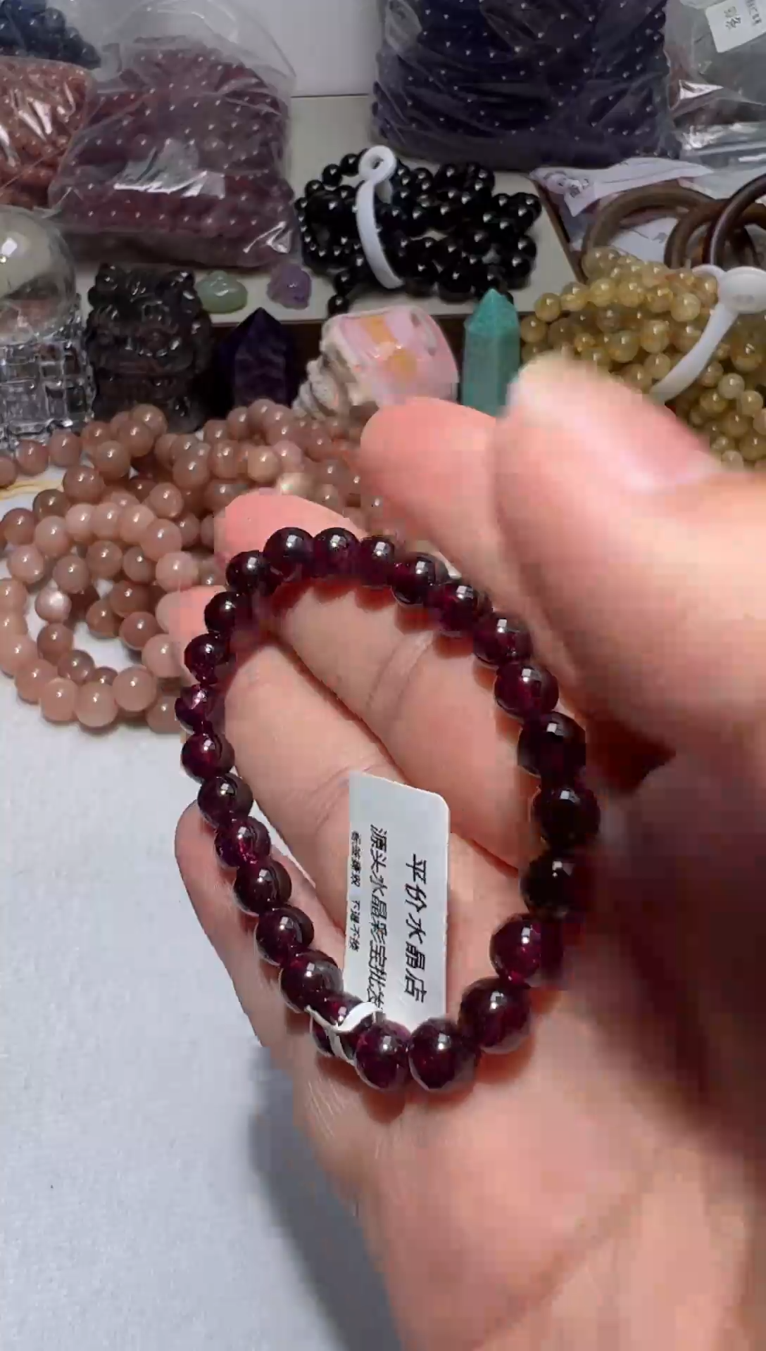 【闪购商品】石榴石手链未镶嵌多样性
