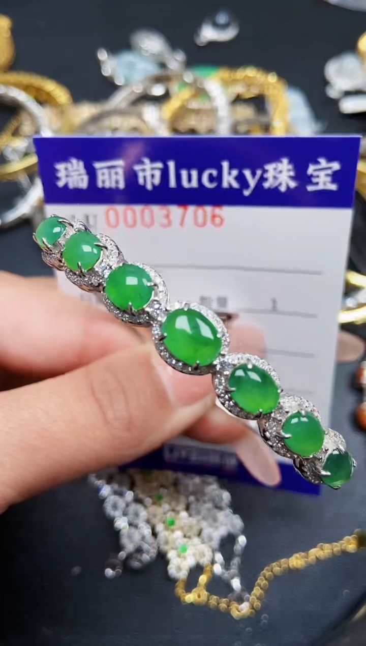 【闪购商品】翡翠颈饰银S925镶嵌3706
