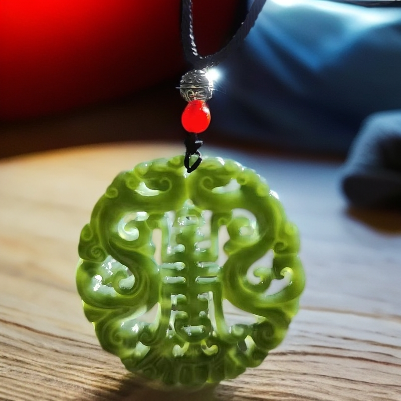【李总福利】和田玉万寿牌未镶嵌多样性发一和田吊坠+冰种绿料原石