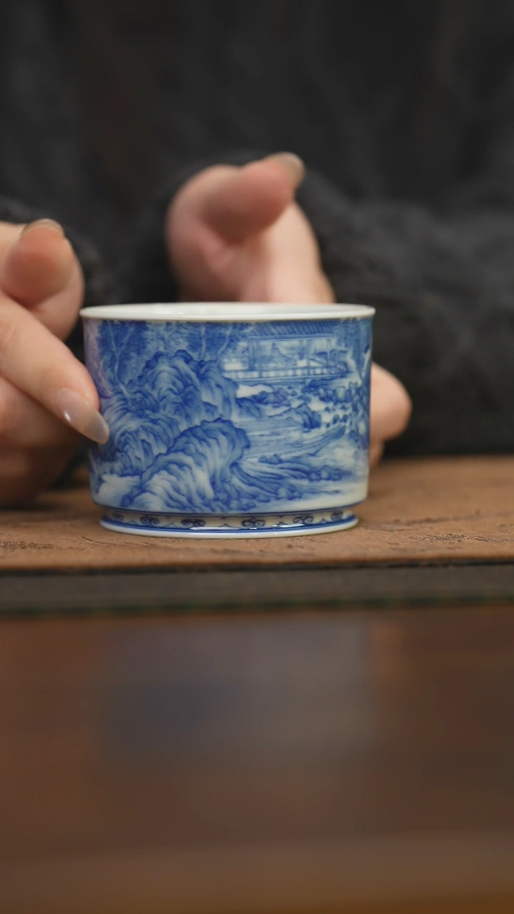 【闪购商品】杯柴窑青花破价福利