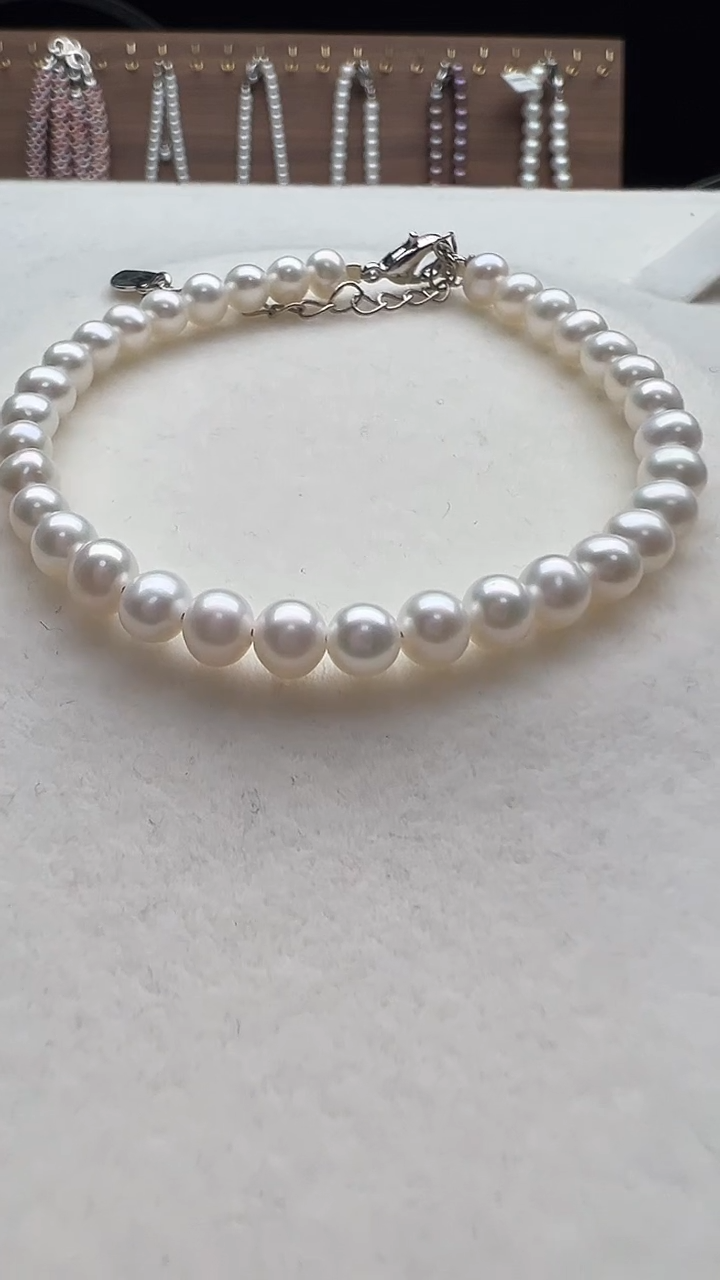 钛钢手绳淡水珍珠永丽严选