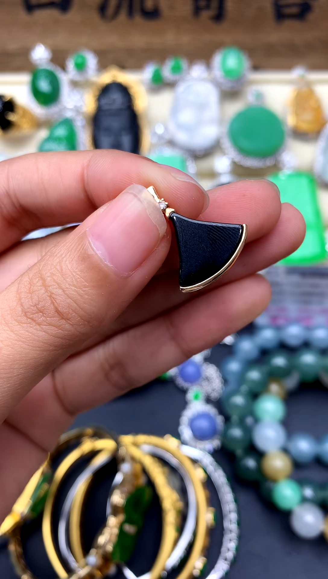 【闪购商品】翡翠颈饰18K金镶嵌150-中国好珍宝