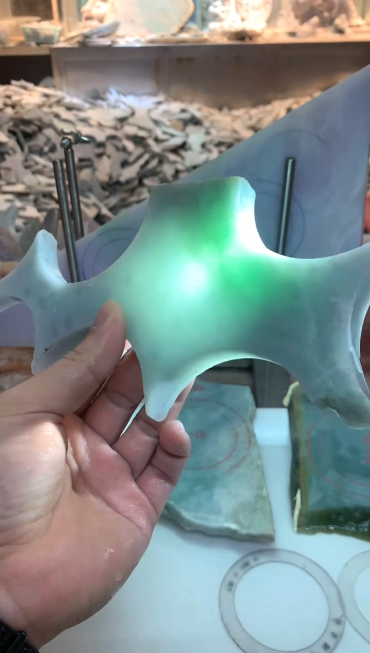 裸石翡翠0朗0翡翠珠宝945