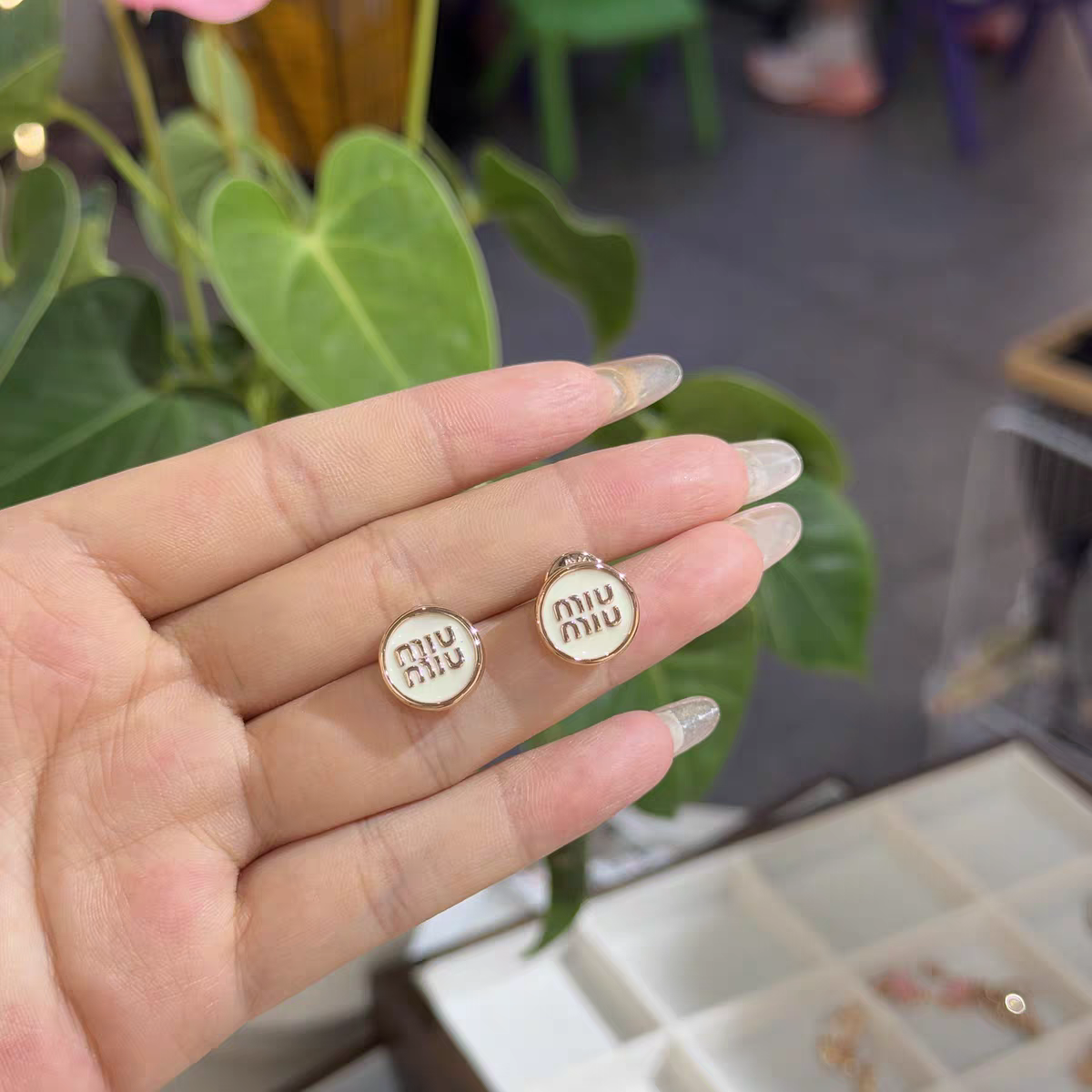 铜合金耳饰 轻奢高定千金风耳饰621