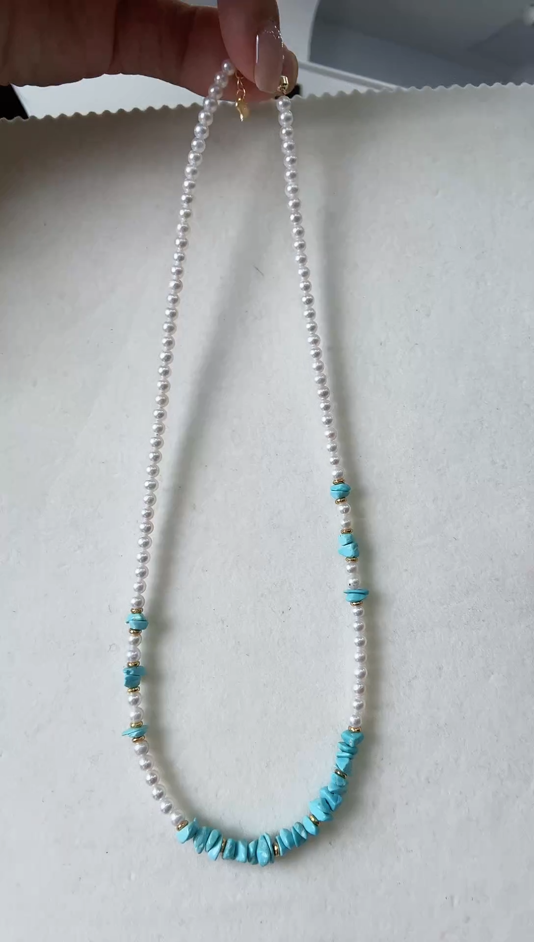 项链未镶嵌淡水珍珠精美的项链