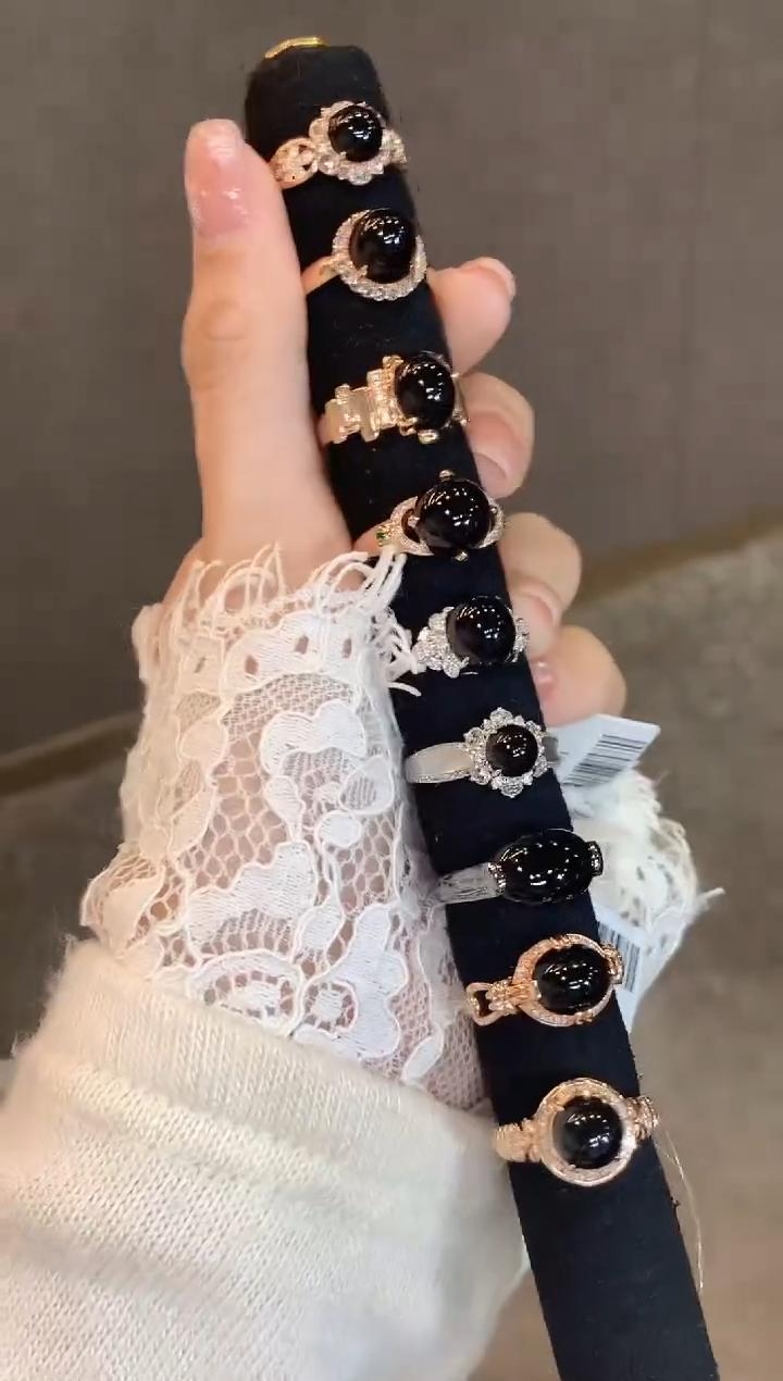 【云中意】18K金 翡翠戒指彩虹盘-多样性发一件-ldm