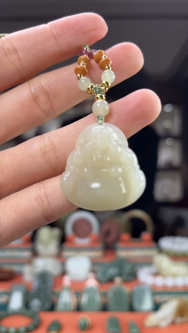 【闪购商品】和田玉颈饰未镶嵌佩佩30mm左右