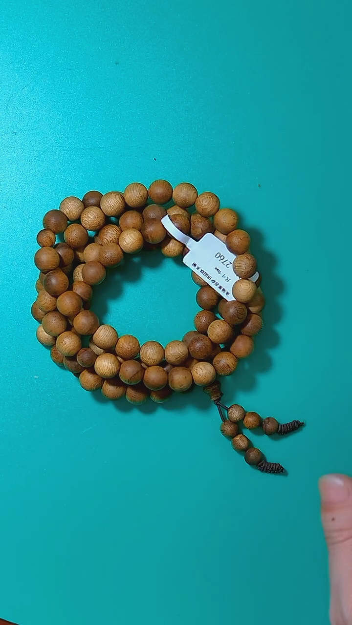 【闪购商品】沉香手串柬埔寨菩萨棋8mm圆珠多圈8418